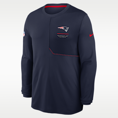 New England Patriots Sideline Coach Men's Nike Dri-FIT NFL Long